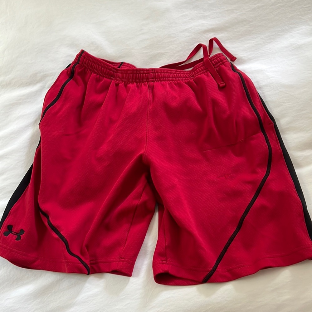 Mens Under Armour Red Athletic shorts